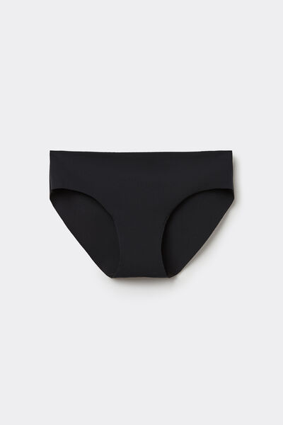 Tezenis Braguita Sin Costuras de Microfibra Reciclada Mujer Negro Tamaño L