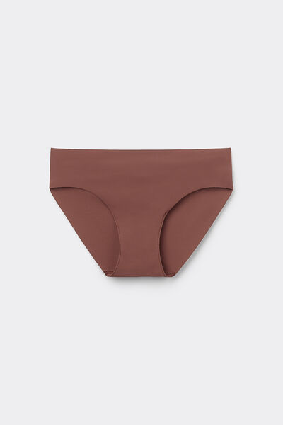Tezenis Braguita Sin Costuras de Microfibra Reciclada Mujer Marrón Tamaño L