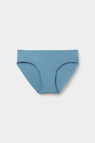 Tezenis Braguita Sin Costuras de Microfibra Reciclada Mujer Azul Tamaño L
