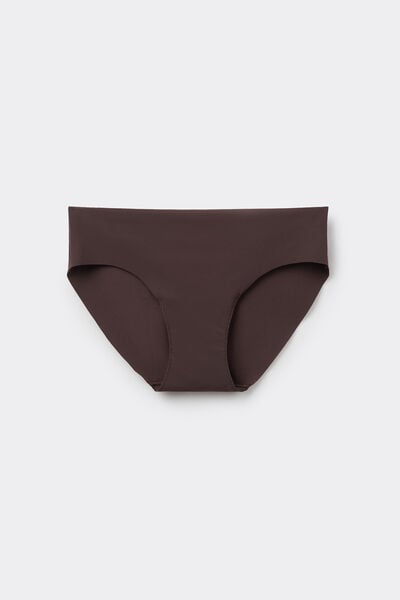 Tezenis Braguita Sin Costuras de Microfibra Reciclada Mujer Marrón Tamaño L