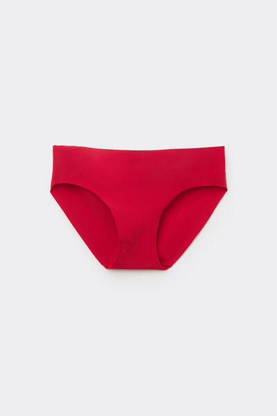 Tezenis Braguita Sin Costuras de Microfibra Reciclada Mujer Rojo Tamaño L
