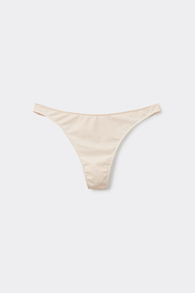 Tezenis Tanga de Microfibra Reciclada Mujer Blanco (avorio) Tamaño L