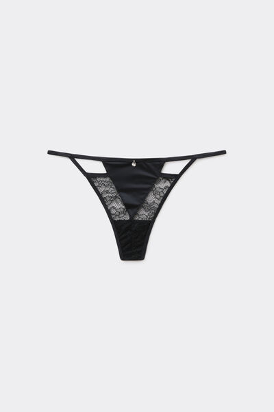 Tezenis Tanga Mistery Essence Mujer Negro Tamaño L
