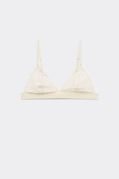 Tezenis Sujetador Triangular Encaje Reciclado Lisbon Mujer Blanco (avorio) Tamaño 1B