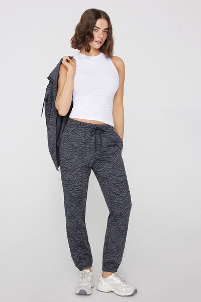 Tezenis Pantalón de Chándal con Bolsillo de Ojal Mujer Gris Tamaño L