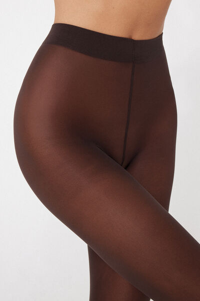Tezenis Pantis Semitupidos 30 Deniers Soft Touch Mujer Marrón Tamaño M/L
