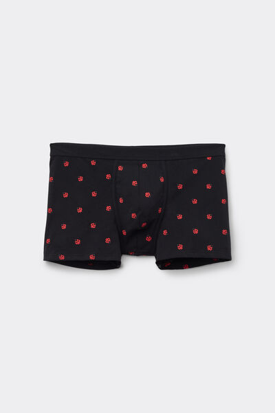 Tezenis Calzoncillos Bóxer Algodón Elástico Estampado Hombre Negro Tamaño L