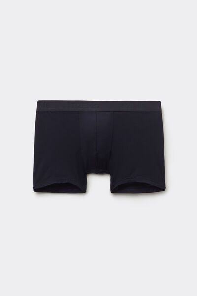Tezenis Bóxer de Viscosa Elástica con Elástico con Logo Hombre Azul Tamaño L