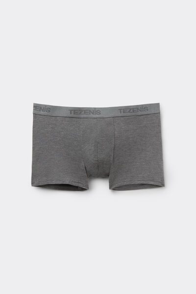 Tezenis Bóxer de Viscosa Elástica con Elástico con Logo Hombre Gris Tamaño L