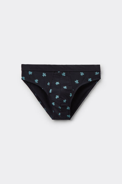 Tezenis Calzoncillos Algodón Elástico Estampado Hombre Azul Tamaño L