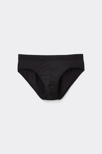 Tezenis Calzoncillos de microfibra elástico con logotipo Hombre Negro Tamaño L