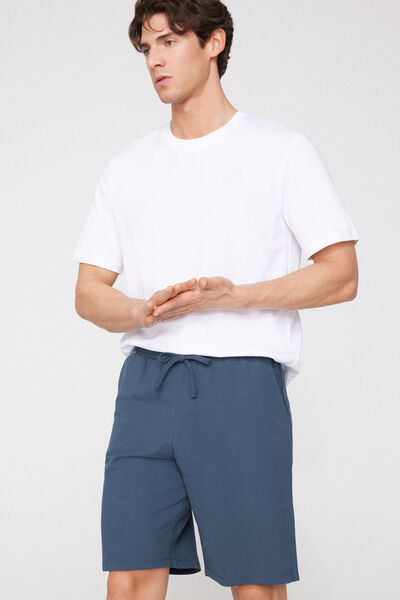 Tezenis Pantalón corto algodón de piqué hombre Hombre Azul Claro Tamaño L