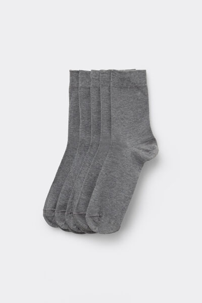 Tezenis 5 Pack x calcetín cortos de algodón para hombre Hombre Gris Tamaño TU