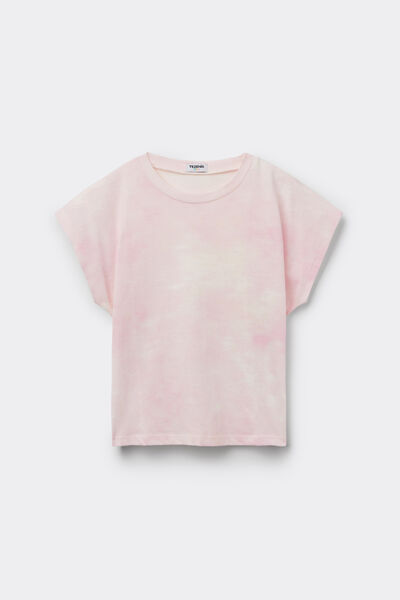 Tezenis Camiseta Ancha Algodón Estampado Niña Chica Rosa Tamaño 10-11