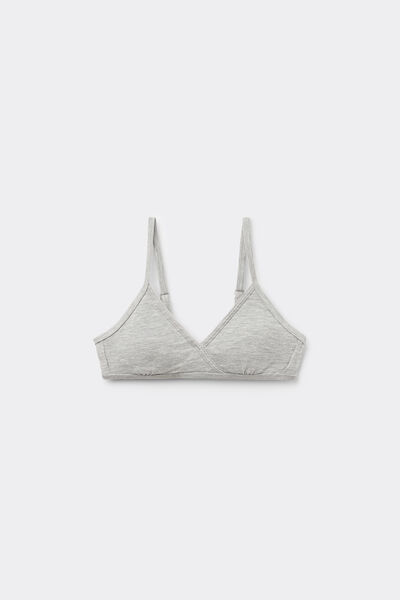 Tezenis Sujetador Triángulo con Relleno Extraíble Niña Chica Gris Tamaño L