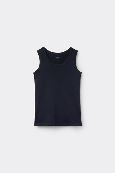Tezenis Camiseta Tirantes Anchos Algodón Térmico Infantil Unisex Unisex Azul Tamaño 10-11