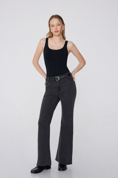 Tezenis Body Brasier Tirante Ancho Light Touch Mujer Negro Tamaño L