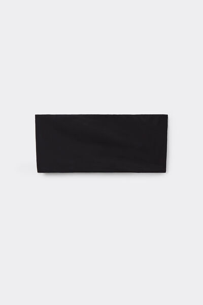 Tezenis Sujetador Bandeau Sidney de Microfibra Reciclada Mujer Negro Tamaño M/L