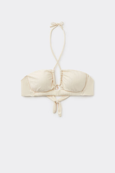 Tezenis Top Bikini Brasier Lazos Paradise Bay Blanco Mujer Blanco (avorio) Tamaño L