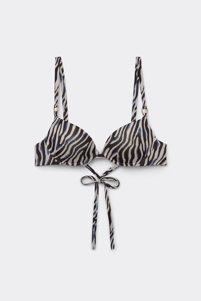 Tezenis Top Bikini Push-Up Relleno Safari Luxe Mujer Multicolor Tamaño 1