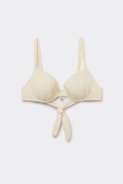 Tezenis Top Bikini Push-Up Relleno Ligero Paradise Bay Blanco Mujer Blanco (avorio) Tamaño 1