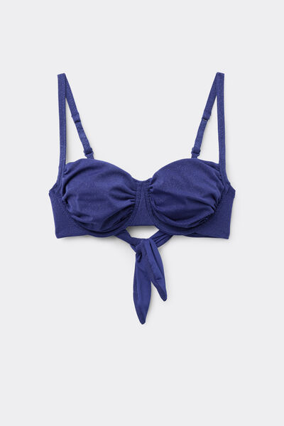 Tezenis Top Bikini Balconette Glimmer Diva Mujer Azul Tamaño 2