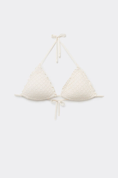 Tezenis Top Bikini Triángulo Relleno Ligero Boho Style Mujer Blanco (avorio) Tamaño 1