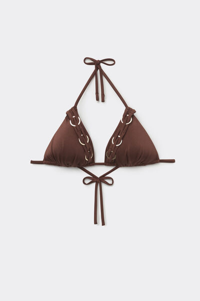 Tezenis Sujetador Bikini Triángulo Relleno Ligero Royal Essence Marrón Mujer Marrón Tamaño 1