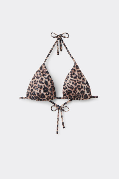 Tezenis Bikini Triángulo Relleno Ligero Wild Soul Mujer Animalier Tamaño 1