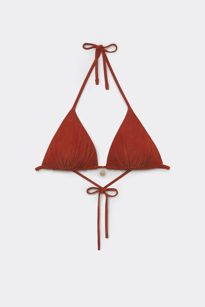 Tezenis Top Bikini Triángulo Relleno Ligero Paradise Bay Rum Mujer Marrón Tamaño 1