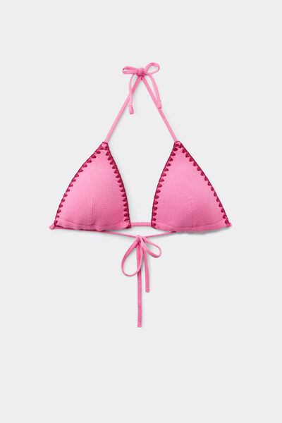 Tezenis Top Bikini Triángulo Relleno Ligero Craft Touch Mujer Rosa Tamaño 1