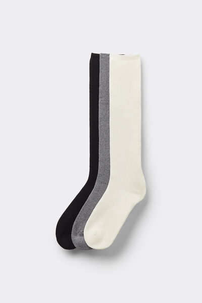 Tezenis 3 Pares Calcetines Largos Algodón Término Mujer Mujer Multicolor Tamaño TU
