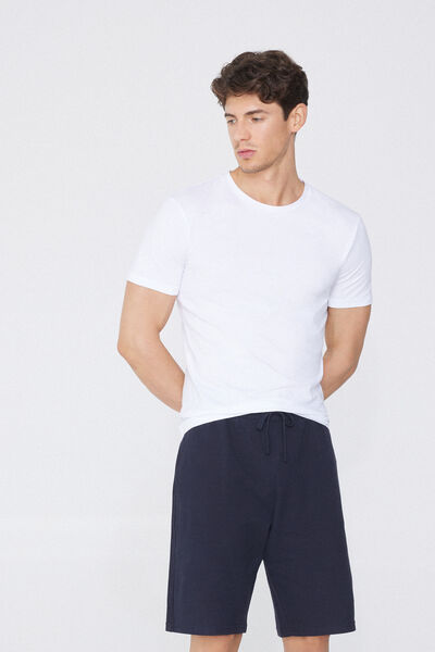 Tezenis Camiseta de Algodón Orgánico Elástico Hombre Blanco Tamaño L