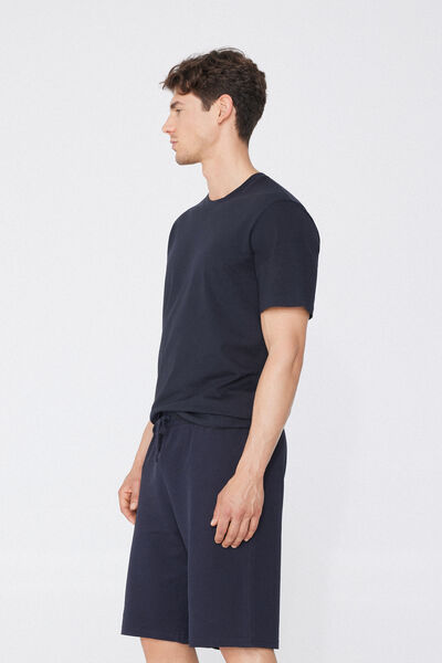 Tezenis Camiseta básica 100% algodón para hombre Hombre Azul Tamaño L