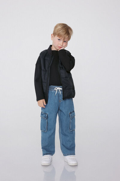 Tezenis Pantalón vaquero cargo para niño Niño Azul Tamaño 10-11