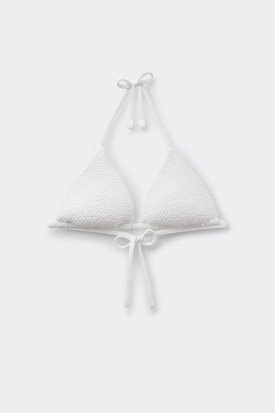 Tezenis Top Bikini Triángulo Relleno Ligero Piqué Wave Mujer Blanco (avorio) Tamaño 1