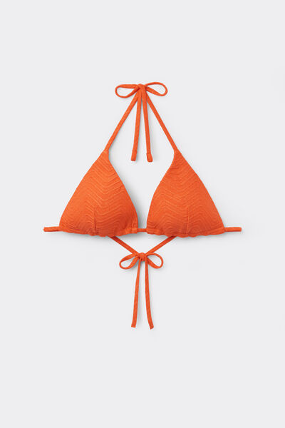 Tezenis Top Bikini Triángulo Relleno Ligero Sparkling Touch Naranja Mujer Naranja Tamaño 1