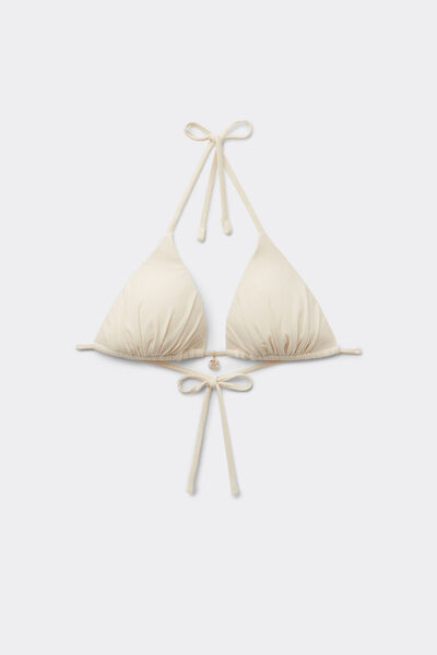 Tezenis Top Bikini Triángulo Relleno Ligero Paradise Bay Blanco Mujer Blanco (avorio) Tamaño 1