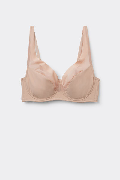 Tezenis Sujetador Balconette Paris Air Lifting Tul Mujer Natural Tamaño 2B