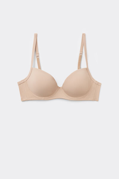 Tezenis Sujetador Balconette Wien de Microfibra Reciclada Mujer Natural Tamaño 2B