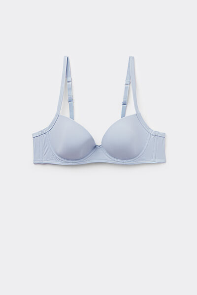 Tezenis Sujetador Balconette Wien de Microfibra Reciclada Mujer Azul Claro Tamaño 2B