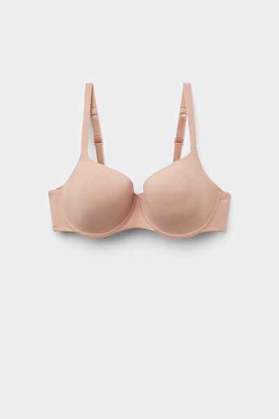 Tezenis Sujetador balconette envolvente de microfibra reciclada Prague Mujer Natural Tamaño 2C