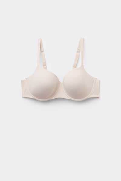 Tezenis Sujetador balconette envolvente de microfibra reciclada Prague Mujer Blanco (avorio) Tamaño 2C