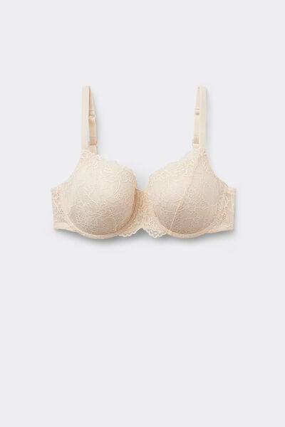 Tezenis Sujetador Balconette de Encaje Reciclado Prague Full Cover Mujer Blanco (avorio) Tamaño 2C