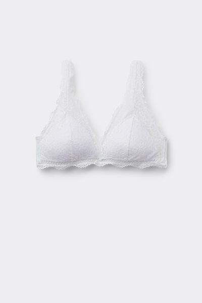 Tezenis Bralette de encaje con relleno ligero sin aros Havana Mujer Blanco Tamaño 1B