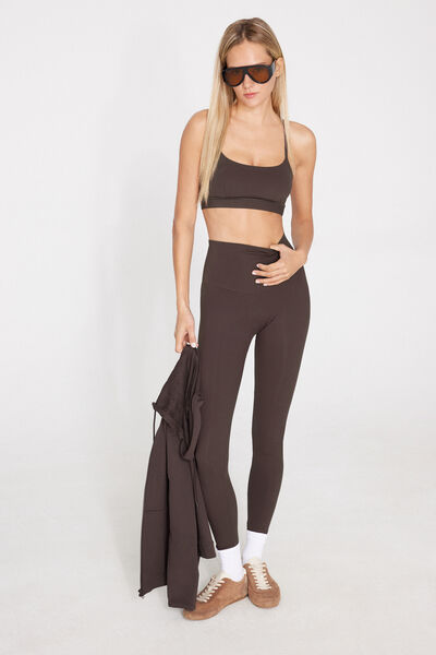 Tezenis Legging moldeador reductor Mujer Marrón Tamaño L