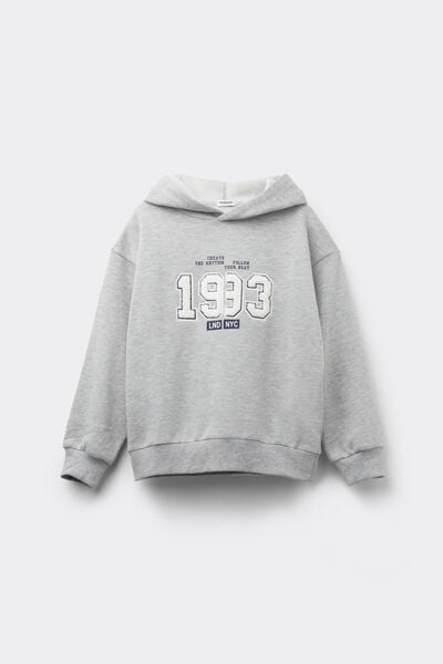 Tezenis Sudadera Gruesa Niño Capucha y Estampado Niño Gris Claro Tamaño 10-11