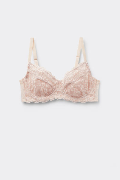 Tezenis Sujetador balconette sin relleno de encaje reciclado Paris Mujer Blanco (avorio) Tamaño 2B