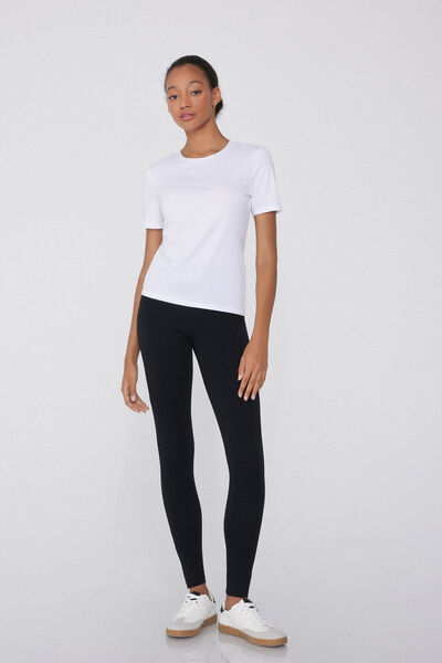 Tezenis Legging Thermique En Coton Femme Noir Taille Xs-image