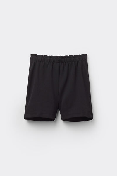 Tezenis Shorts Bimba In Punto Milano Bambina Nero Taglia 10-11 A (140-146 Cm)-image